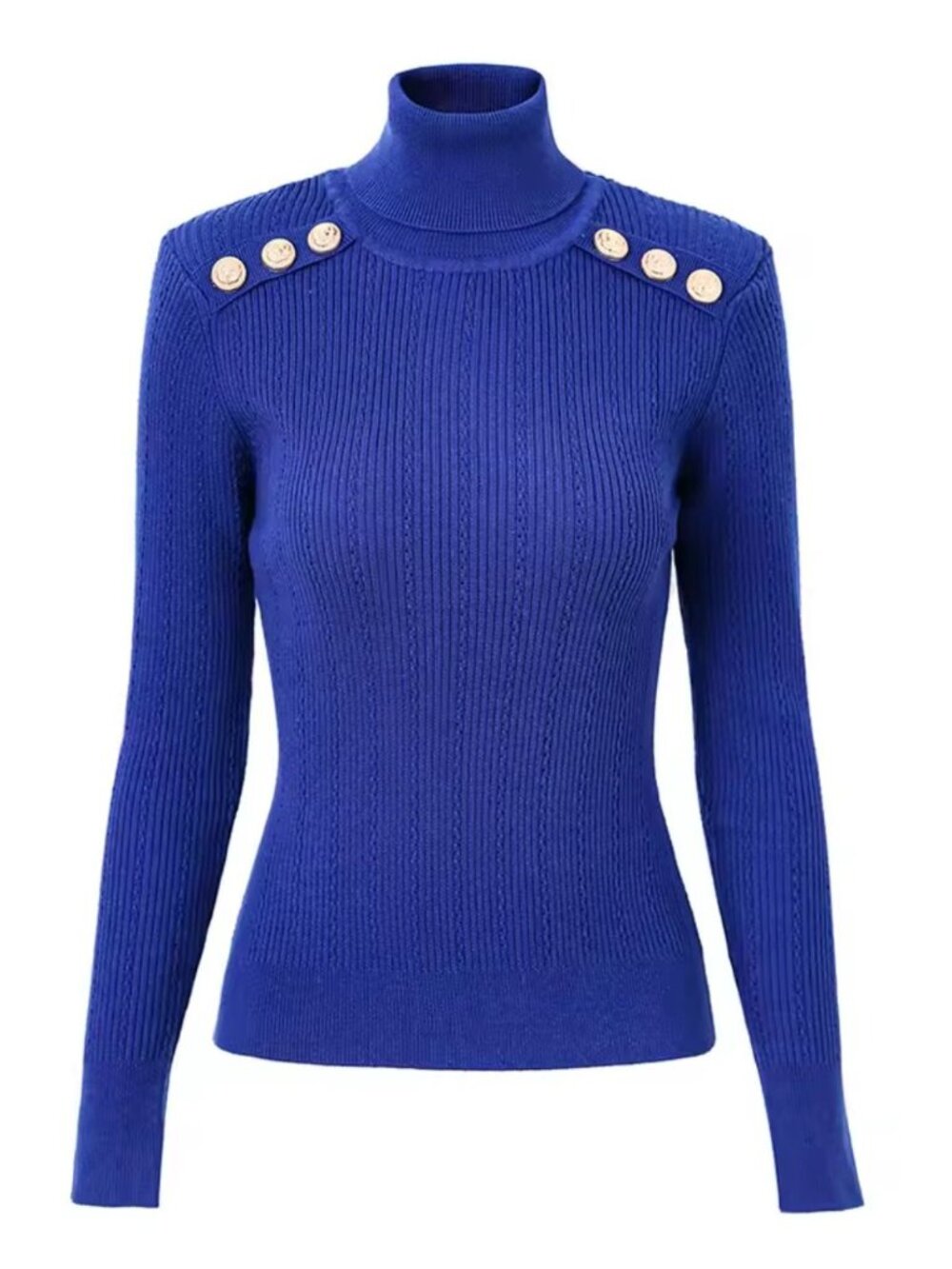 DAIMARAN Women's Sweater Long Sleeve Blue  Size L